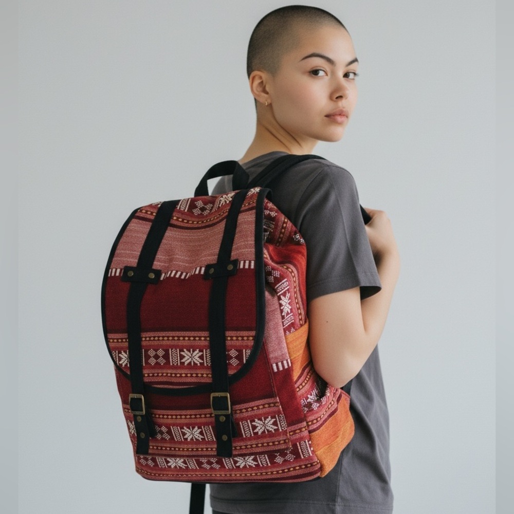 Dr Martens Vintage Multicoloured Embroidered Unisex Backpack